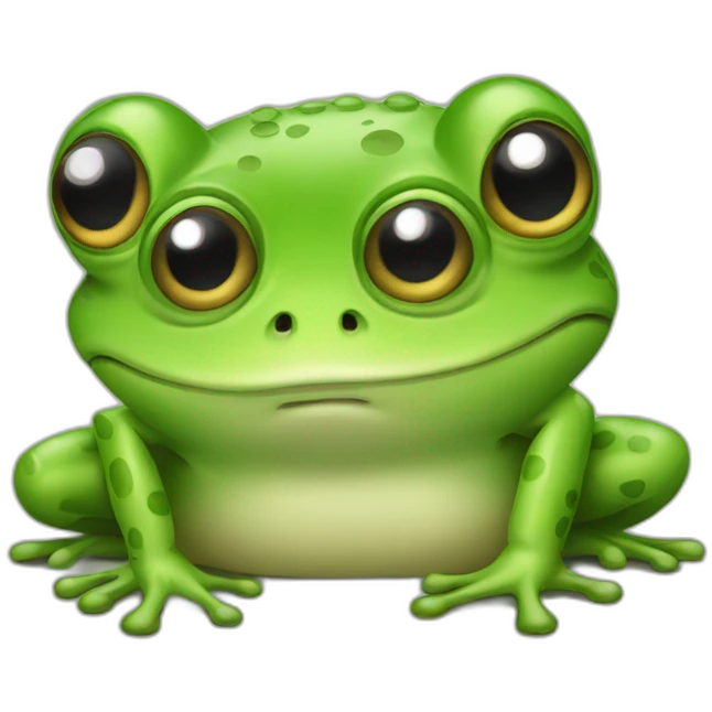 worried frog emoji