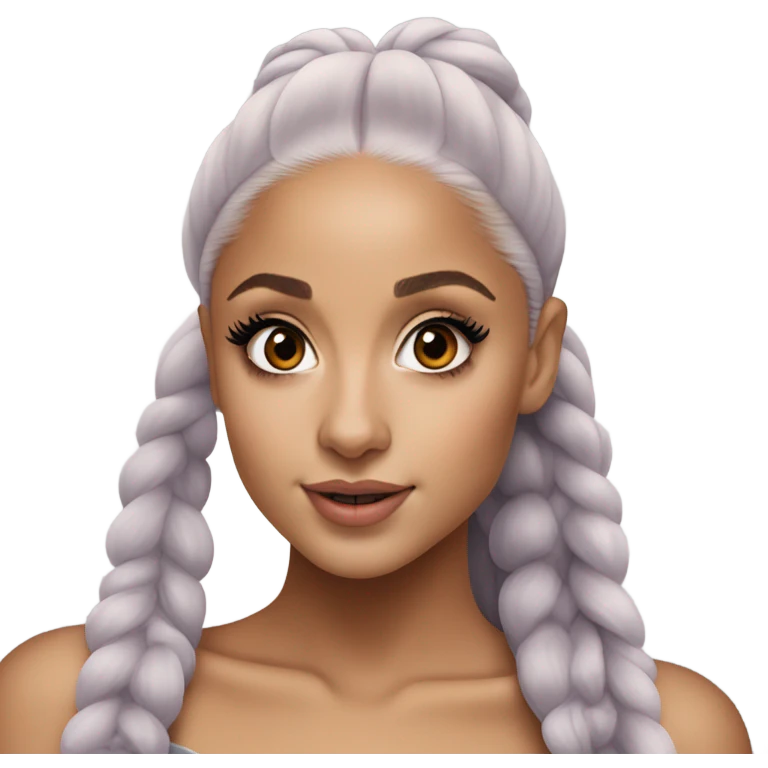Hyper Realism Ariana Grande photo  emoji