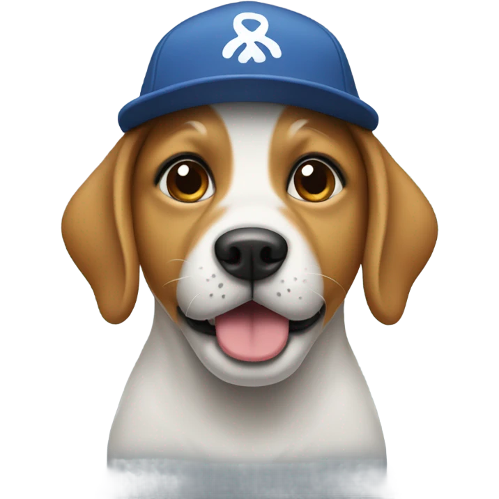 Dog with cap emoji