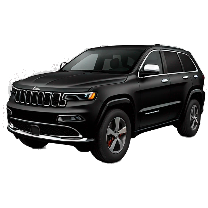 2024 Black Jeep grand Cherokee L no chrome emoji