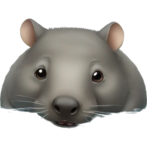 wombat swimming in the sea emoji