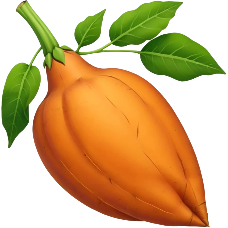 pointy sweet potato emoji