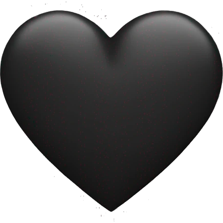 Black heart  emoji