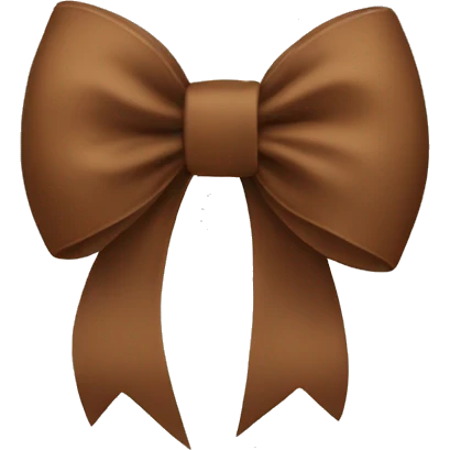 brown bow emoji