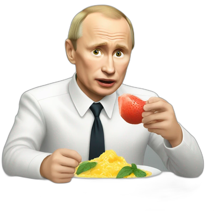 Putin eating pasteque emoji
