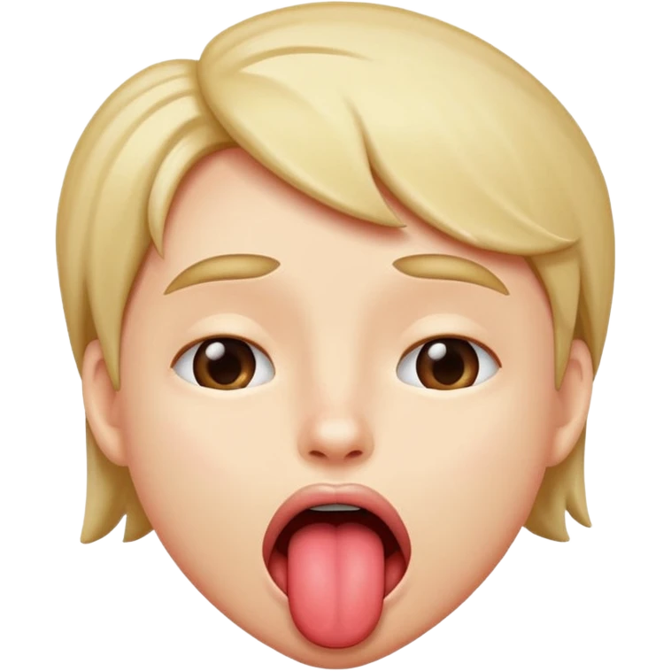 Shaking your head with your tongue out  emoji