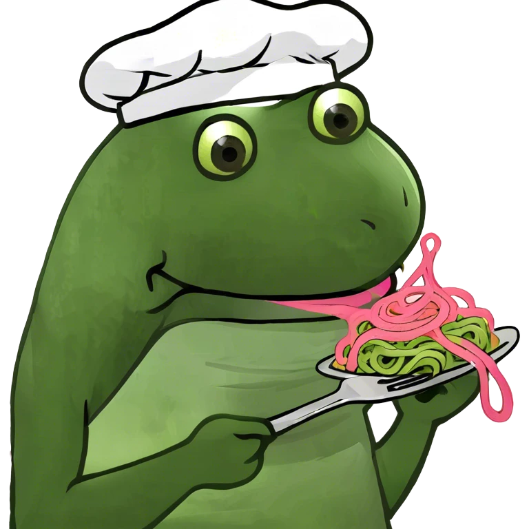 Pink spaghetti  emoji