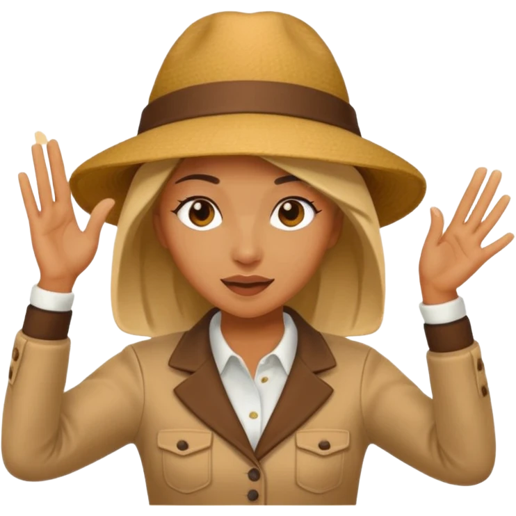 woman who make a DAB emoji