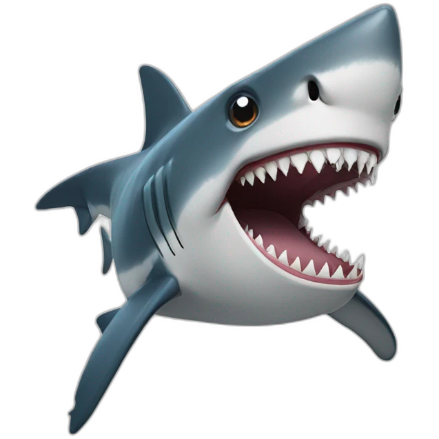 shark laughing emoji