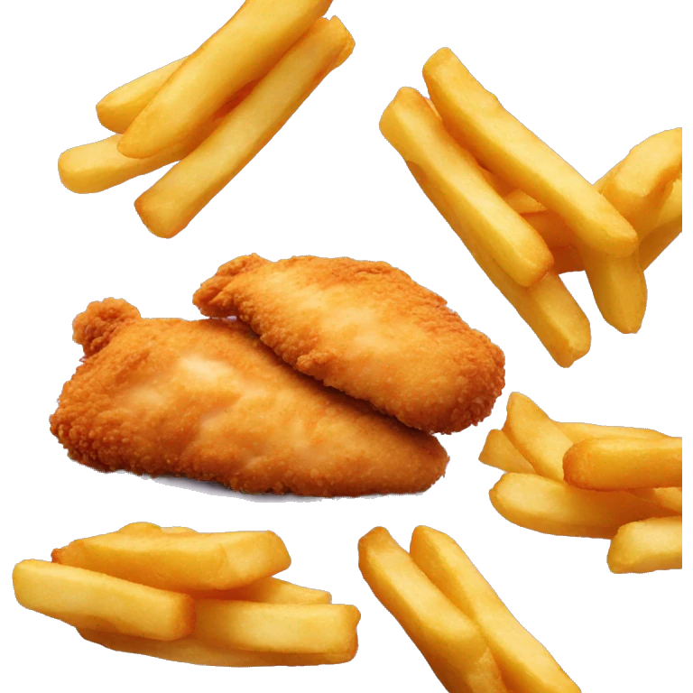 Chicken tenders and fries  emoji