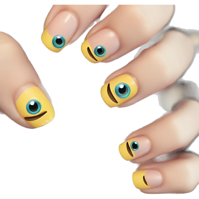 Nails with eyes emoji