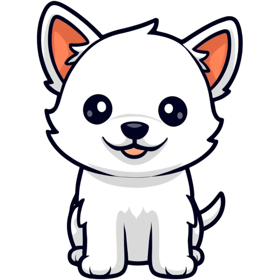 confused little white terrier emoji