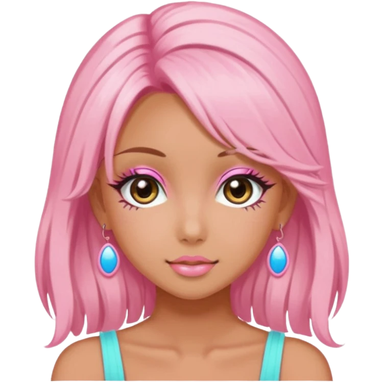 Pink Aesthetic Gyaru Summer Girl emoji