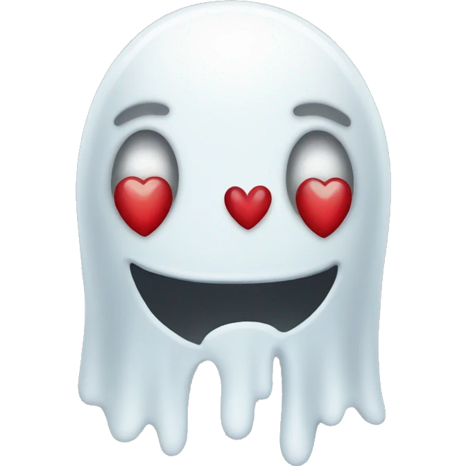 Ghosts with heart eyes emoji