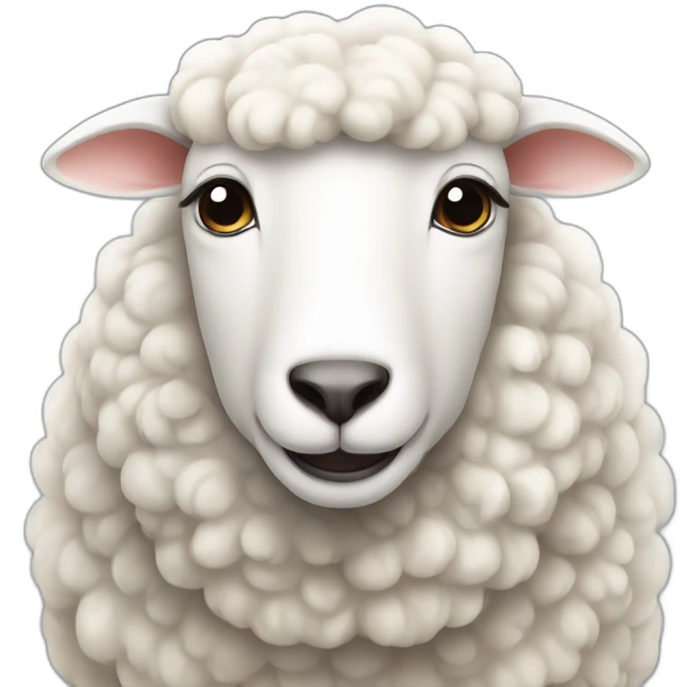 White sheep emoji
