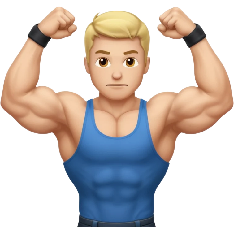 make an emoji of a developer showing bicepts emoji