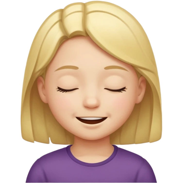 child smiling with closed eyes emoji