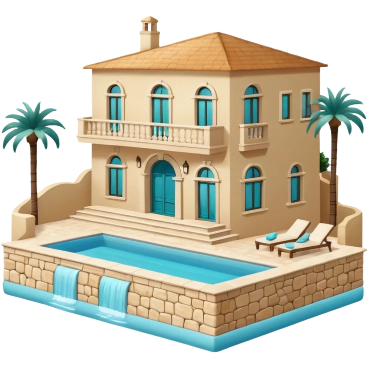 villa with pool emoji
