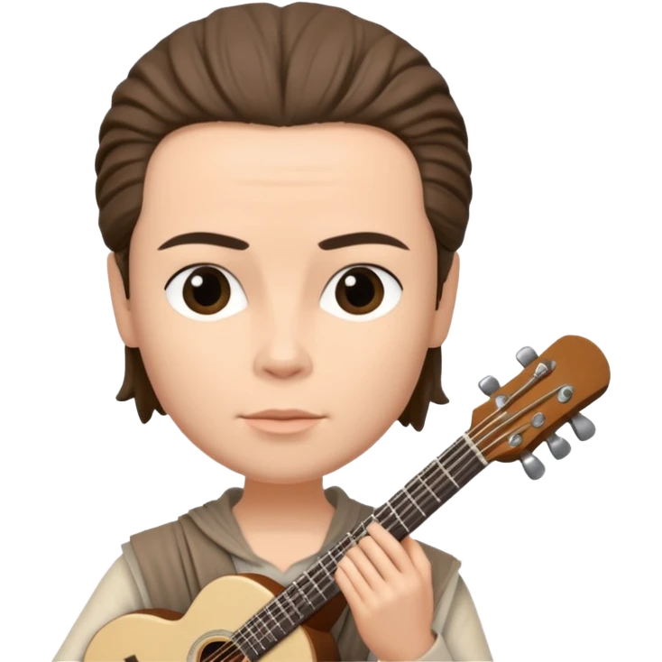 Rey David músico estilo bobblehead emoji