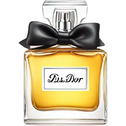Miss Dior perfume in bow emoji