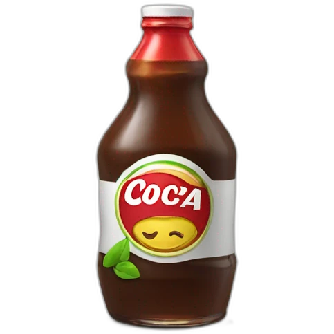 Une bouteille de coca emoji