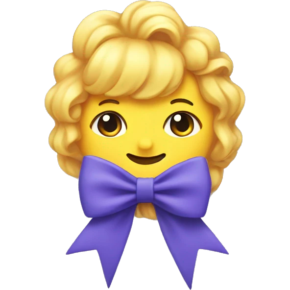 A K-pop sign with a bow  emoji