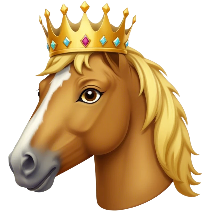 🐴+👑 (only head) emoji
