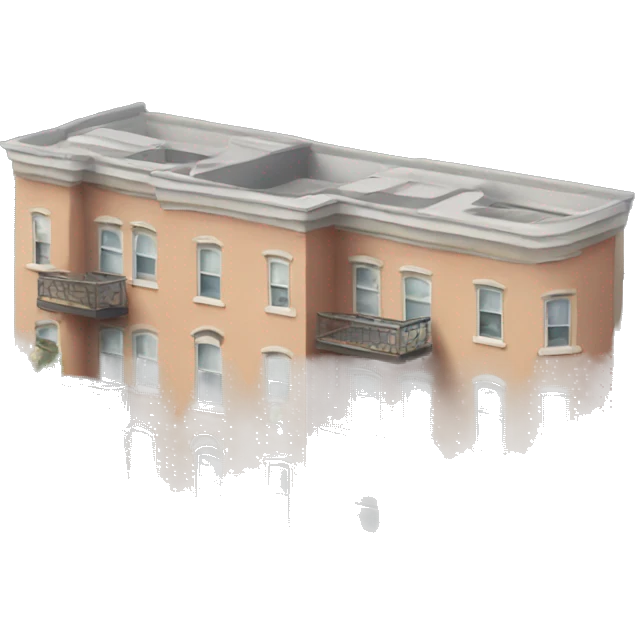 Apartment building with architectural details emoji