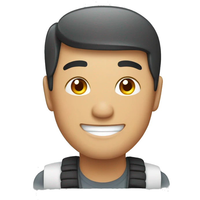 Smiling Kyrgyz man showing thumbs up  emoji