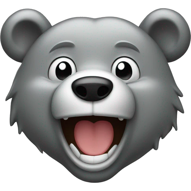 realistic-grey-bear-laughing-with-tears  emoji