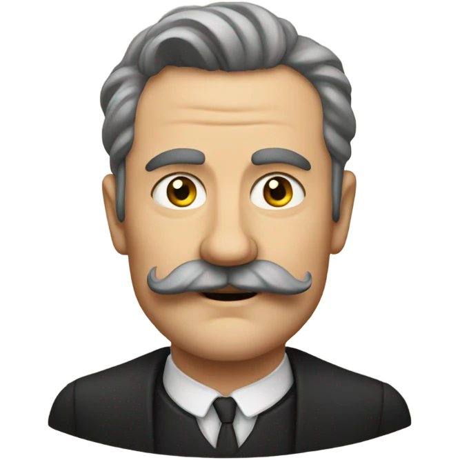 German with moustache emoji