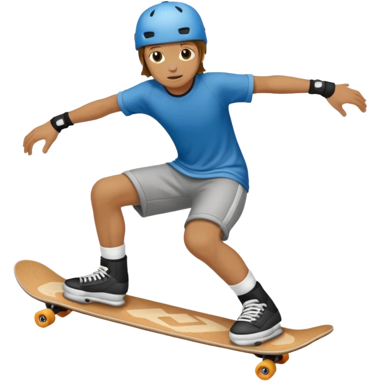 Knee pad skateboarder emoji