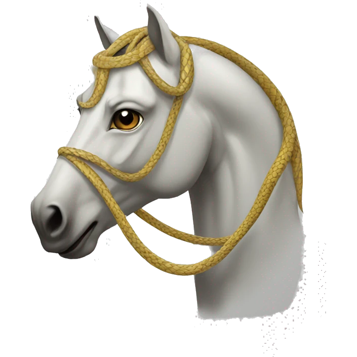 un cheval au corps de serpent  emoji