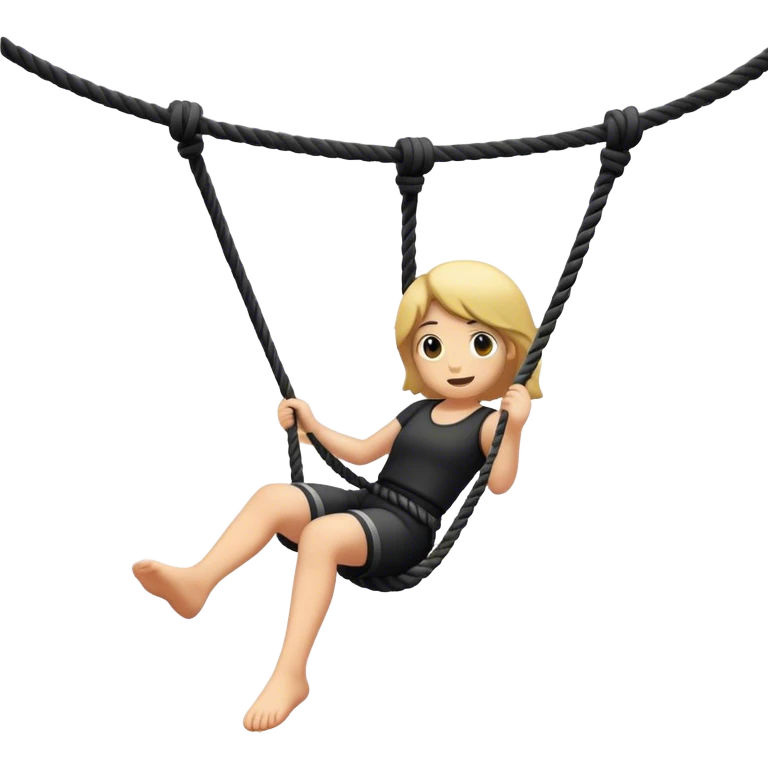 black rope swing emoji