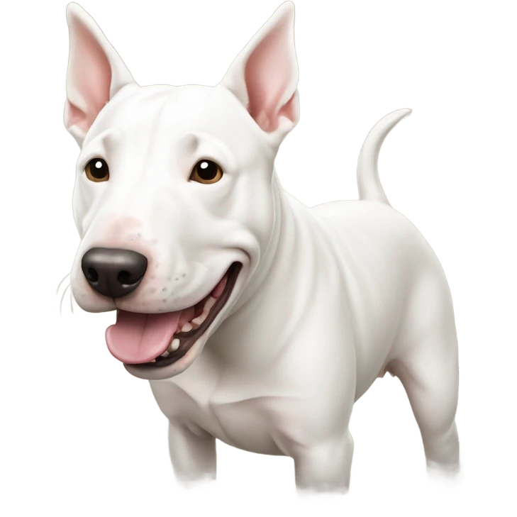 White bull terrier  emoji