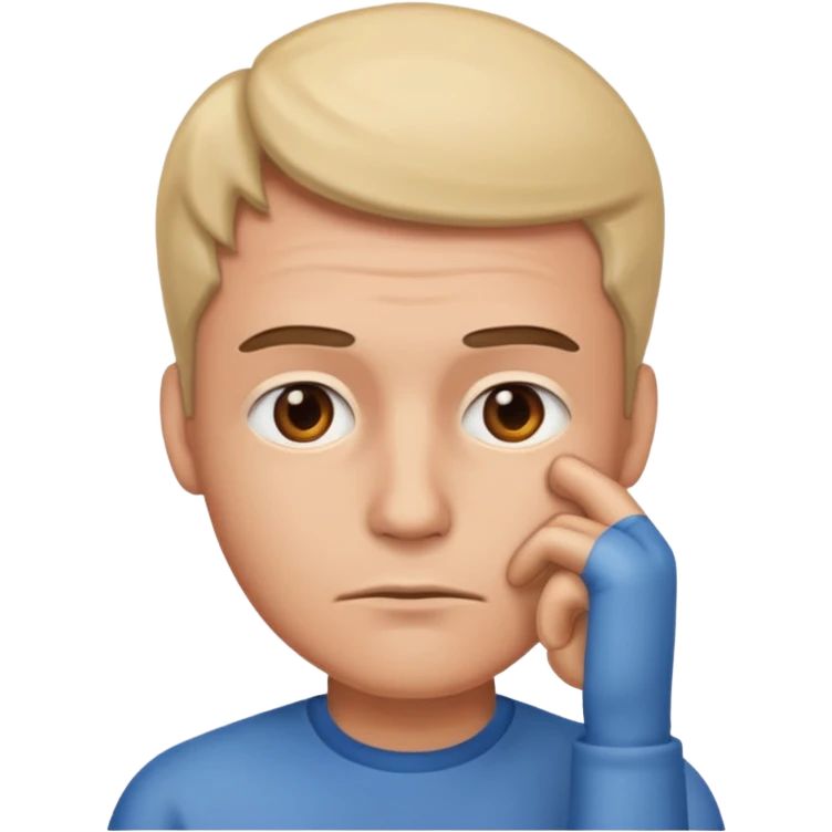 Man thinking emoji emoji