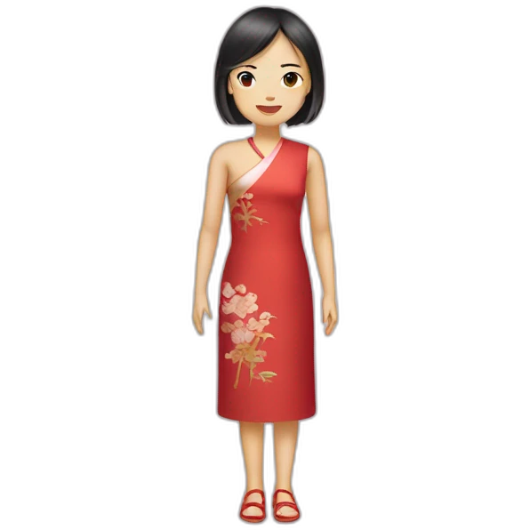 Fille chinoise emoji