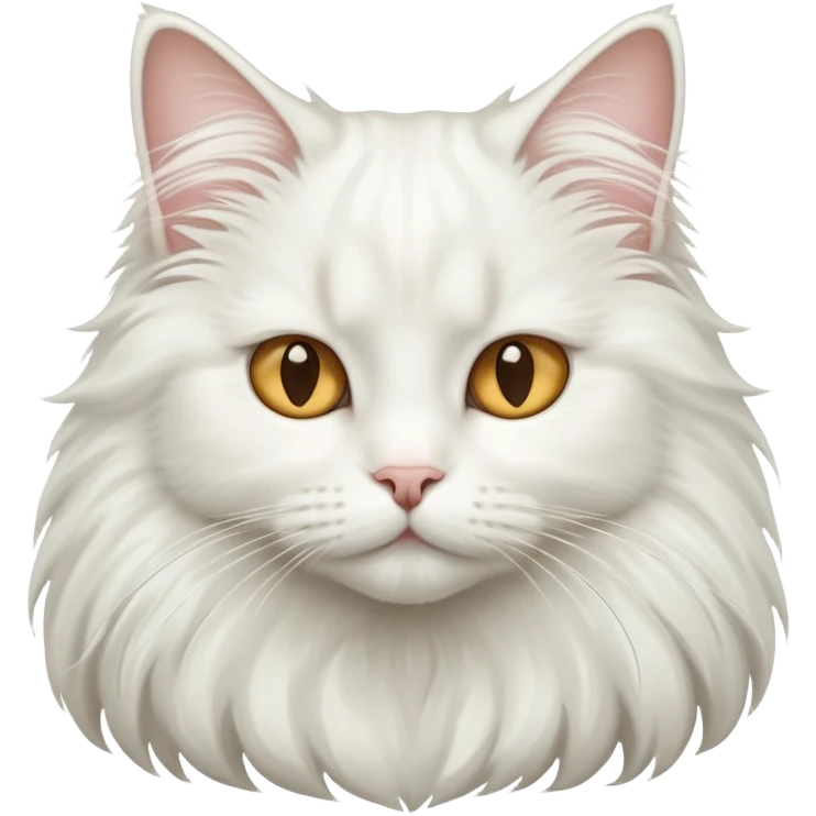 White long-haired cat emoji