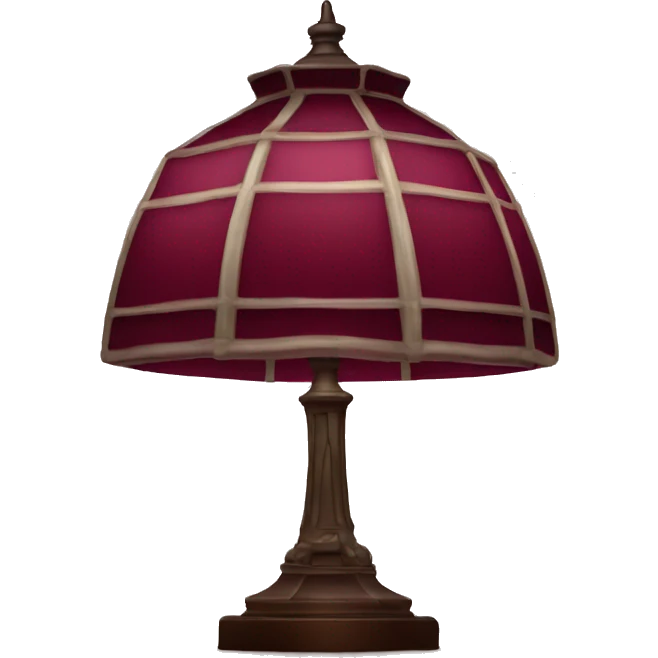 Tiffany lamp burgundy emoji