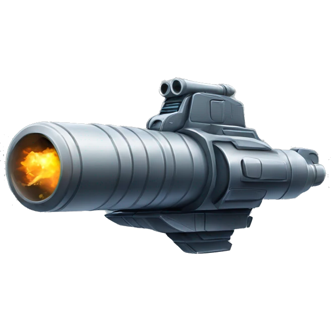 spaceship combat military cannon emoji