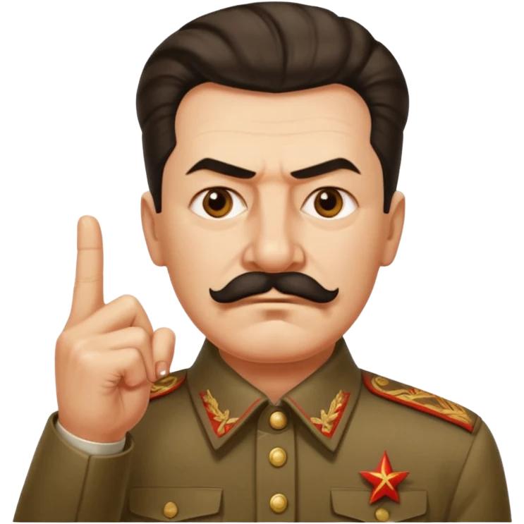 스탈린이 가운데 손가락를 날림 emoji
