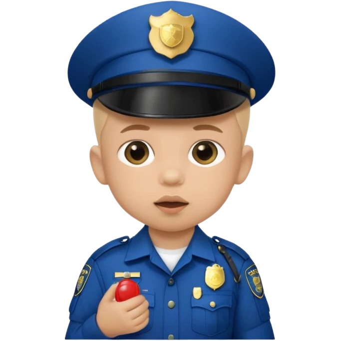 baby police with pacifier emoji