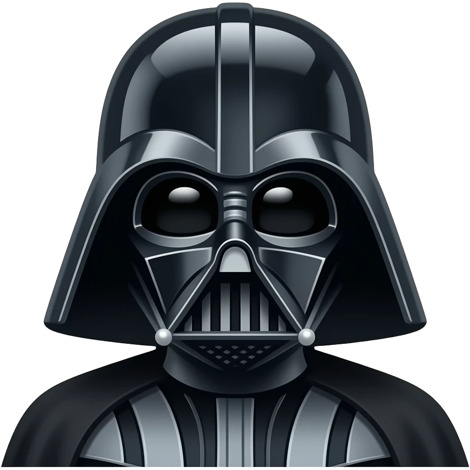 Dark vador qui sourit emoji