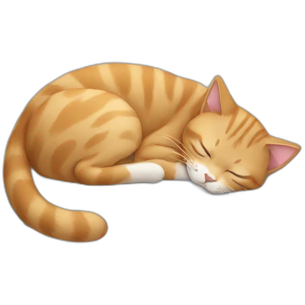 cat sleeping emoji