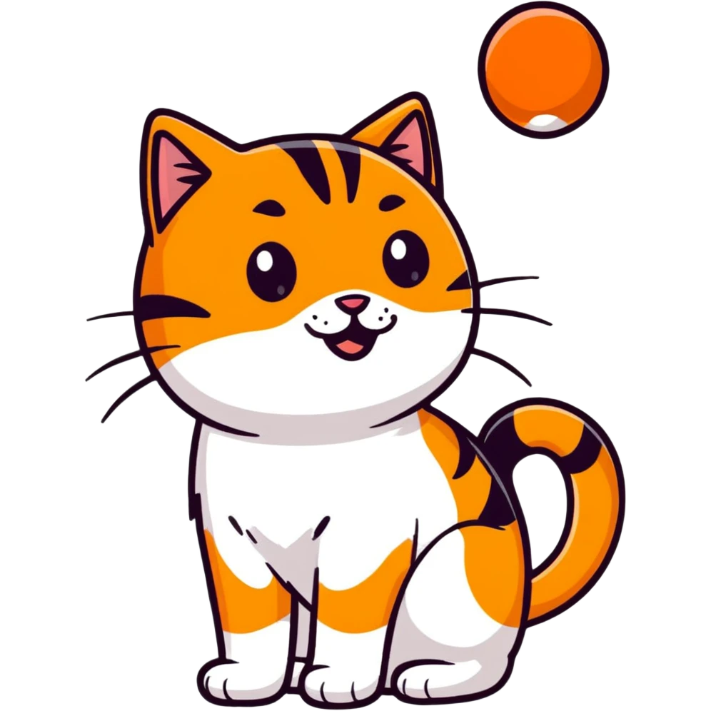 tangerine cat emoji