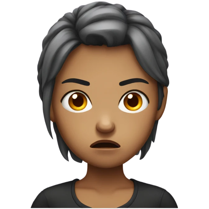 Angry girl  emoji