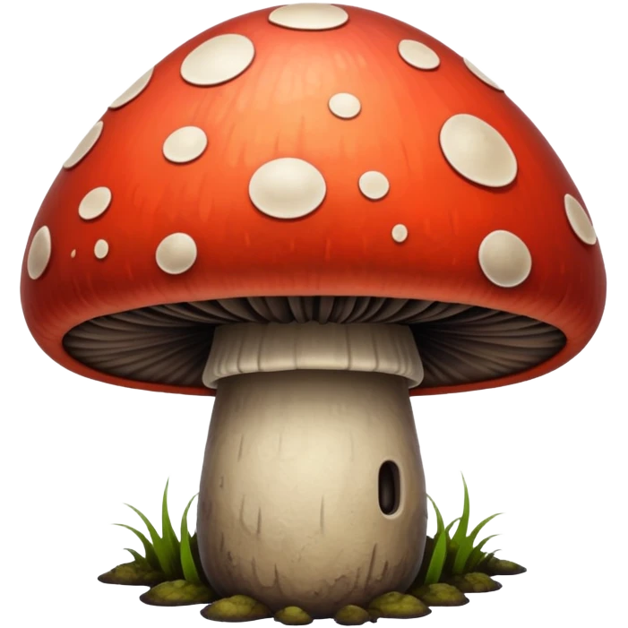 Scary mushroom emoji
