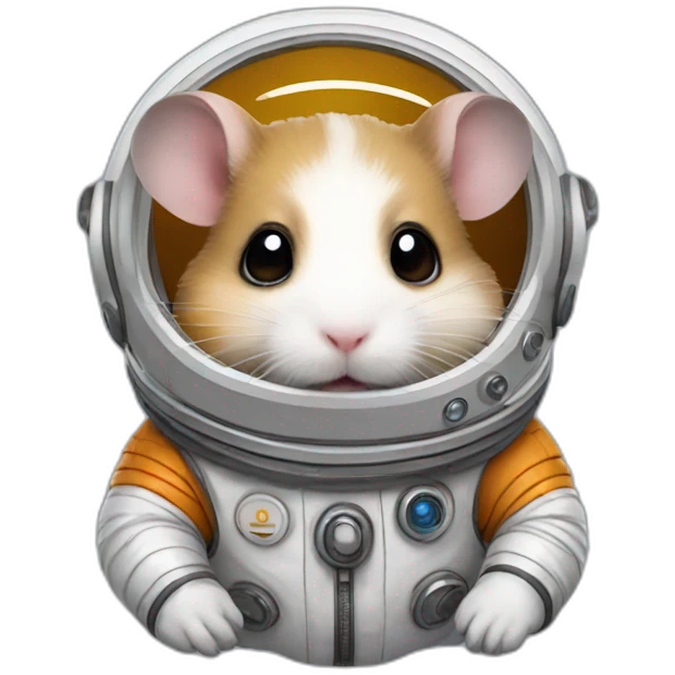 Hamster in a spacesuit emoji