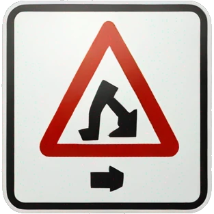 Wrong way road sign  emoji