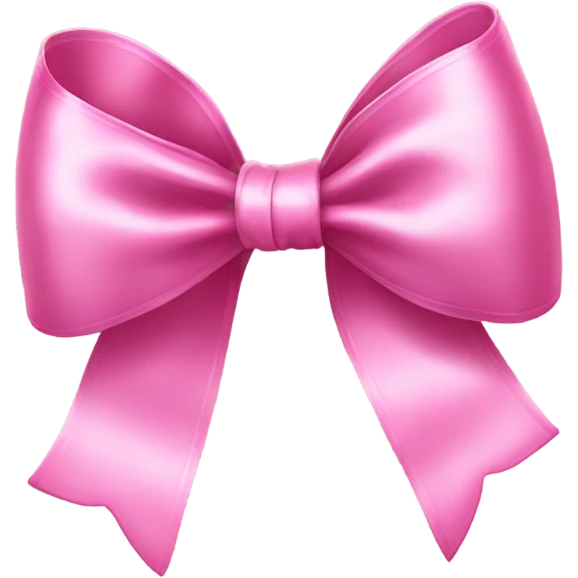 Pink bow emoji